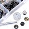 120-Pieces Stainless Steel Marine Grade Canvas and Upholstery Boat Cover Snap Button Fastener Kit with 2Pcs Setting Tool (40 Sets) - Black